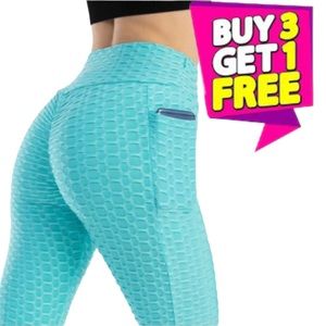 Women's High Waisted Leggings Slimming Scrunch Booty Ruched Butt Lift Yoga Pants